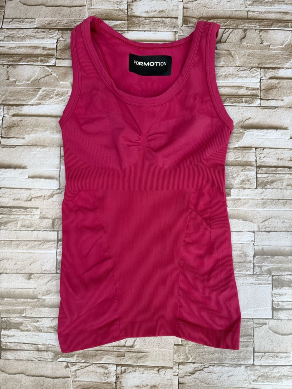 adidas Formotion Ribbed Hot Pink Compression Athletic Top Size Small